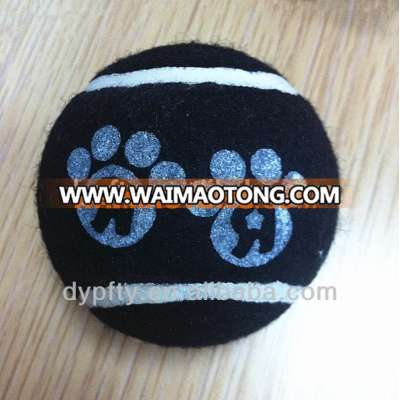 custom printed cheap black tennis balls