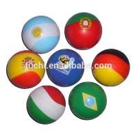 High Quality PU Stress Toys with Flag Anti Stress Ball For European Cup Gifts