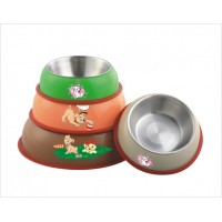 Stainless Steel Pets Dog Bowl Travel Food Bowls For Cats Dogs Outdoor Drinking Water Pet Dog Dish Feeder Tableware