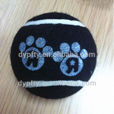 custom printed cheap black tennis balls