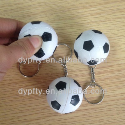 custom made 40mm PU foam soccer ball with Keyring